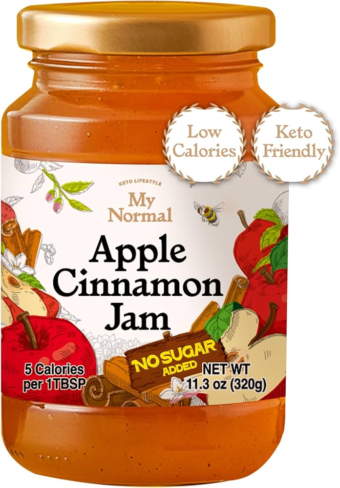 Amazon.com: My Normal Low Calorie Apple Cinnamon Jam – Diabetic